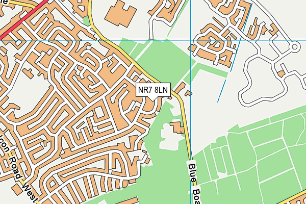 NR7 8LN map - OS VectorMap District (Ordnance Survey)