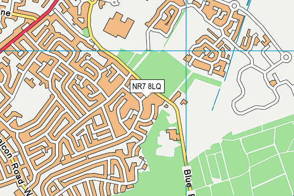 NR7 8LQ map - OS VectorMap District (Ordnance Survey)