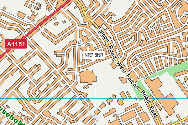 NR7 8NR map - OS VectorMap District (Ordnance Survey)