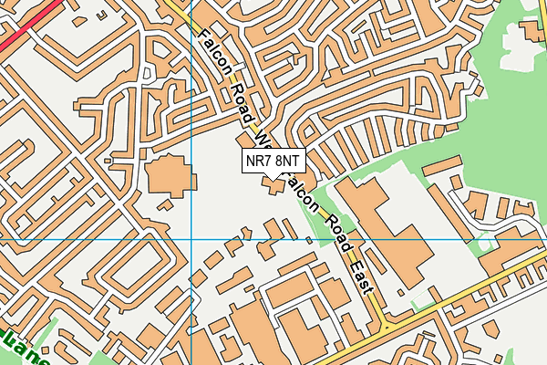 NR7 8NT map - OS VectorMap District (Ordnance Survey)