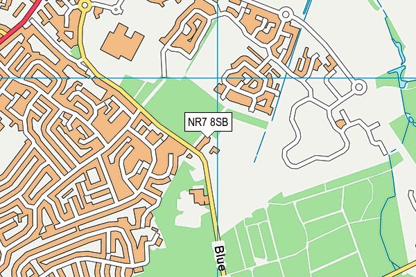 NR7 8SB map - OS VectorMap District (Ordnance Survey)