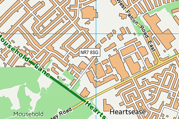 NR7 8SG map - OS VectorMap District (Ordnance Survey)