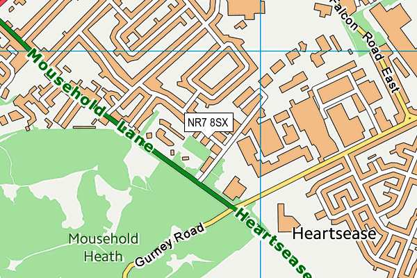 NR7 8SX map - OS VectorMap District (Ordnance Survey)