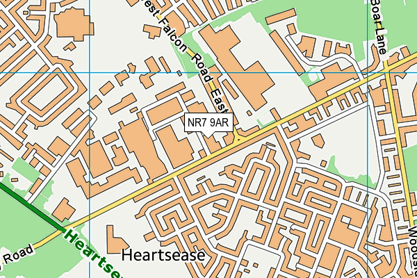 The Arena (Norwich) map (NR7 9AR) - OS VectorMap District (Ordnance Survey)