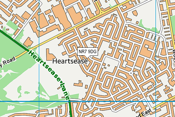 NR7 9DG map - OS VectorMap District (Ordnance Survey)