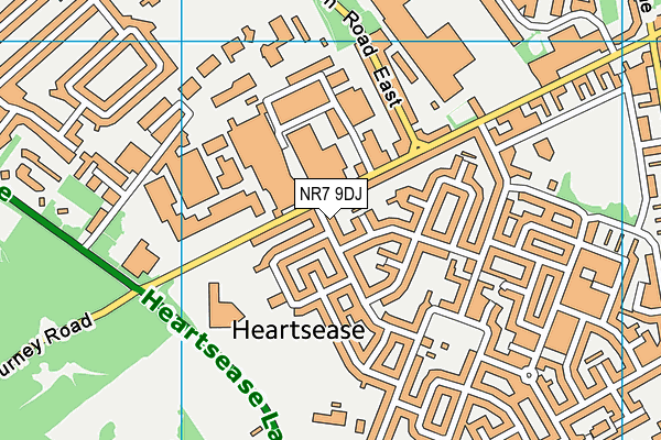 NR7 9DJ map - OS VectorMap District (Ordnance Survey)