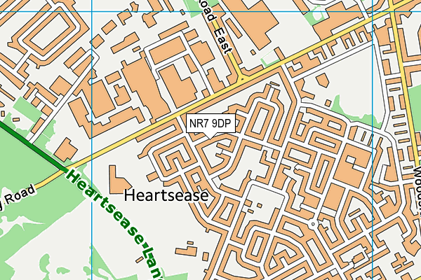 NR7 9DP map - OS VectorMap District (Ordnance Survey)