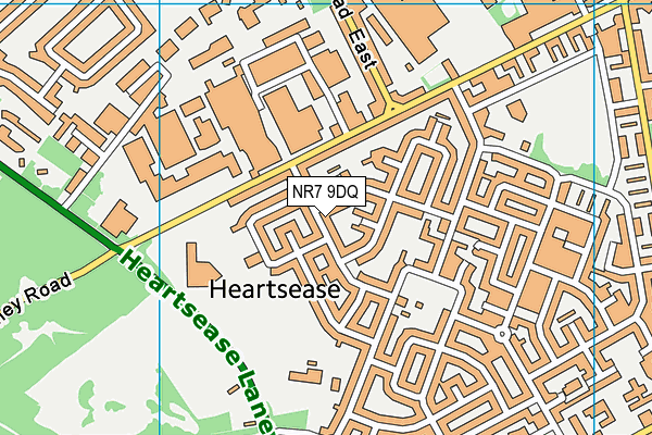 NR7 9DQ map - OS VectorMap District (Ordnance Survey)