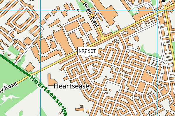 NR7 9DT map - OS VectorMap District (Ordnance Survey)