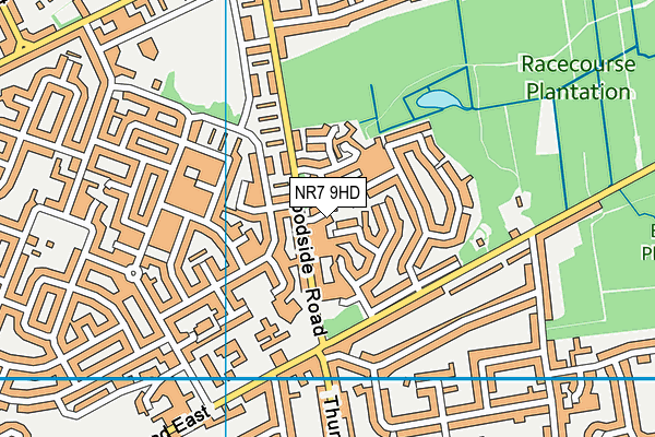 NR7 9HD map - OS VectorMap District (Ordnance Survey)
