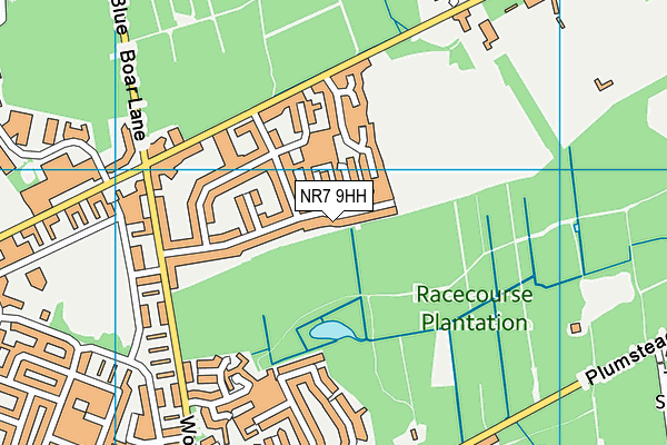 NR7 9HH map - OS VectorMap District (Ordnance Survey)