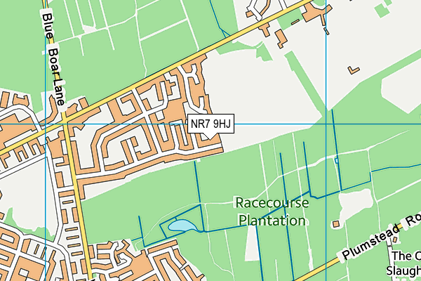 NR7 9HJ map - OS VectorMap District (Ordnance Survey)