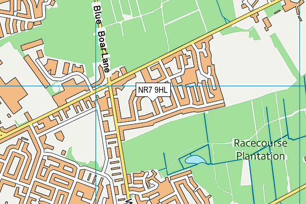 NR7 9HL map - OS VectorMap District (Ordnance Survey)