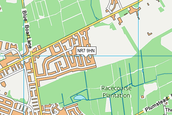 NR7 9HN map - OS VectorMap District (Ordnance Survey)