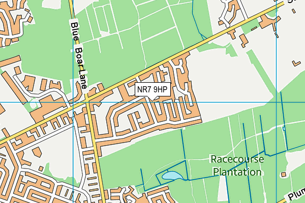 NR7 9HP map - OS VectorMap District (Ordnance Survey)