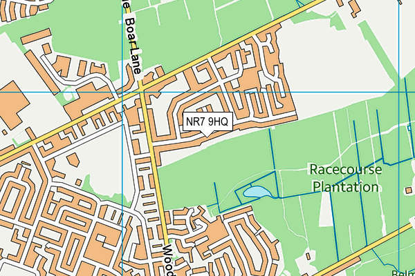 NR7 9HQ map - OS VectorMap District (Ordnance Survey)