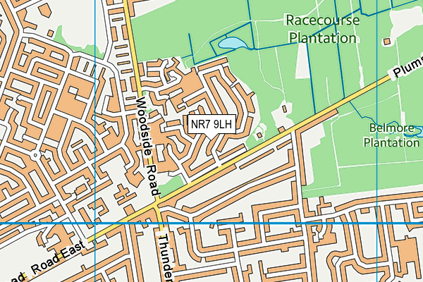 NR7 9LH map - OS VectorMap District (Ordnance Survey)