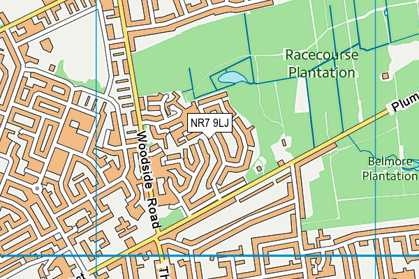 NR7 9LJ map - OS VectorMap District (Ordnance Survey)