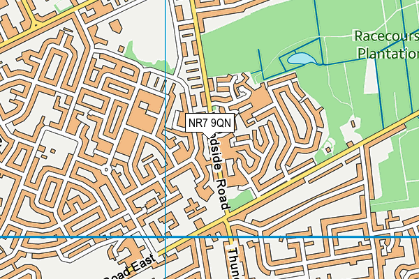 NR7 9QN map - OS VectorMap District (Ordnance Survey)