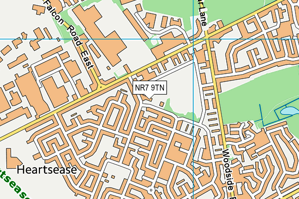 NR7 9TN map - OS VectorMap District (Ordnance Survey)