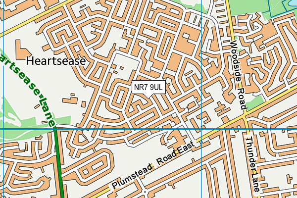 NR7 9UL map - OS VectorMap District (Ordnance Survey)