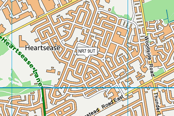 NR7 9UT map - OS VectorMap District (Ordnance Survey)