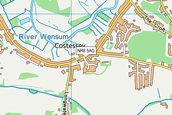 NR8 5AG map - OS VectorMap District (Ordnance Survey)