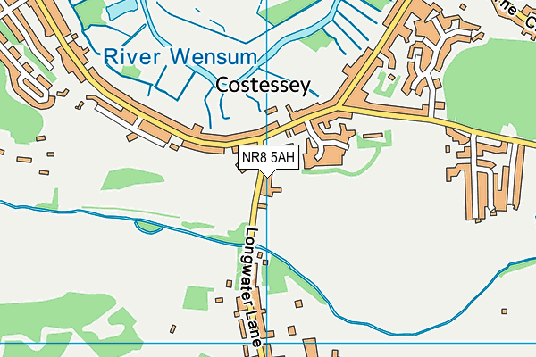 The Costessey Centre map (NR8 5AH) - OS VectorMap District (Ordnance Survey)