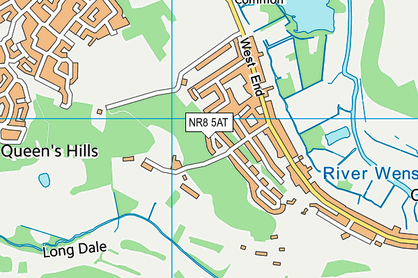 NR8 5AT map - OS VectorMap District (Ordnance Survey)