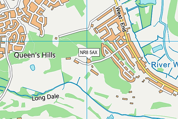 NR8 5AX map - OS VectorMap District (Ordnance Survey)