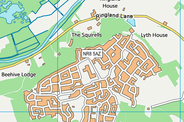 NR8 5AZ map - OS VectorMap District (Ordnance Survey)