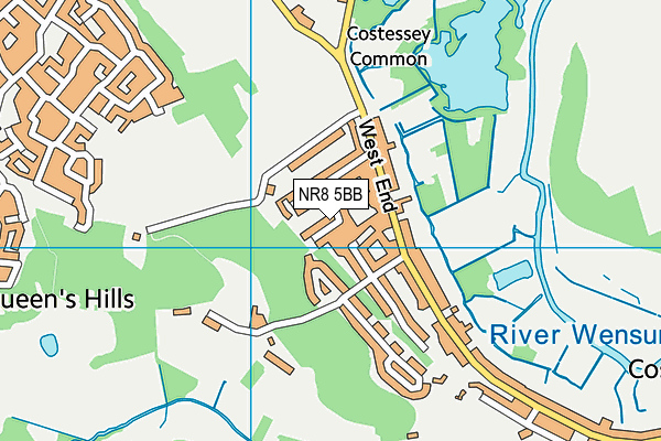 NR8 5BB map - OS VectorMap District (Ordnance Survey)