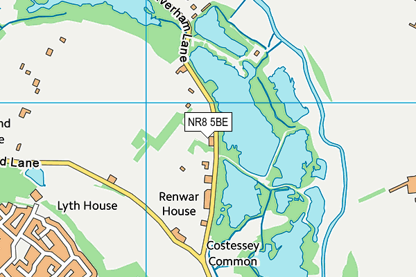 NR8 5BE map - OS VectorMap District (Ordnance Survey)