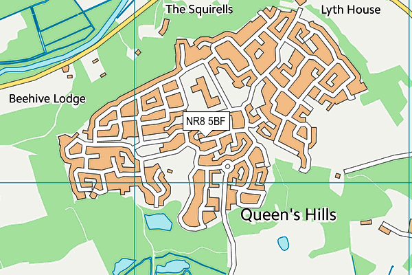 NR8 5BF map - OS VectorMap District (Ordnance Survey)