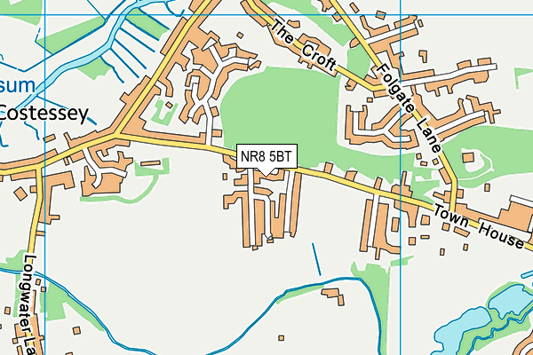 NR8 5BT map - OS VectorMap District (Ordnance Survey)