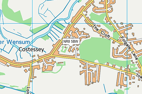 NR8 5BW map - OS VectorMap District (Ordnance Survey)