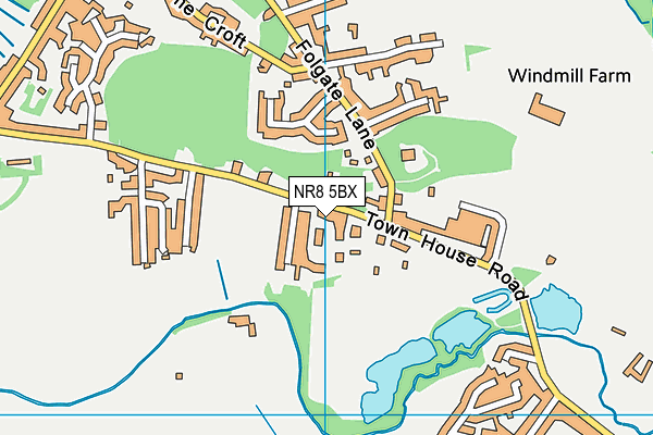 NR8 5BX map - OS VectorMap District (Ordnance Survey)