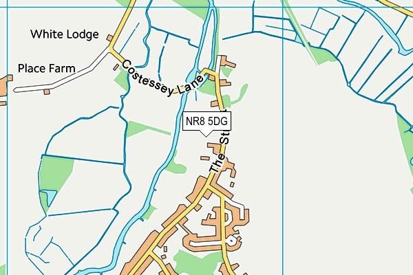 NR8 5DG map - OS VectorMap District (Ordnance Survey)