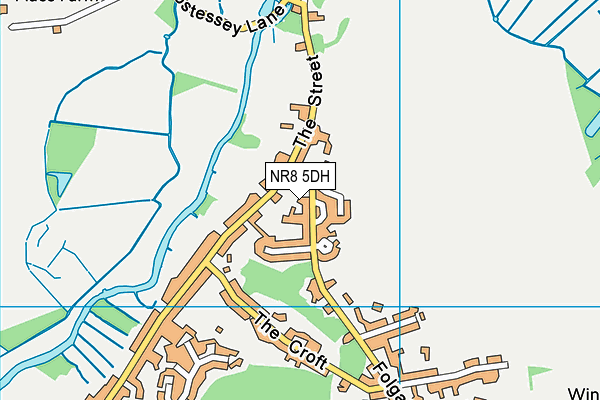 NR8 5DH map - OS VectorMap District (Ordnance Survey)