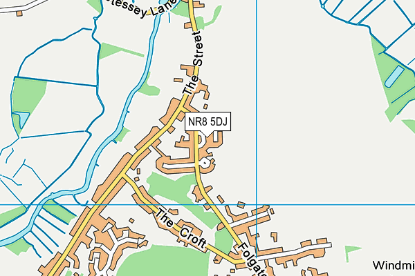 NR8 5DJ map - OS VectorMap District (Ordnance Survey)