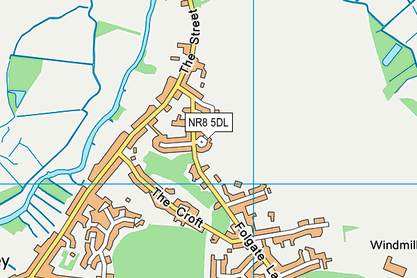 NR8 5DL map - OS VectorMap District (Ordnance Survey)
