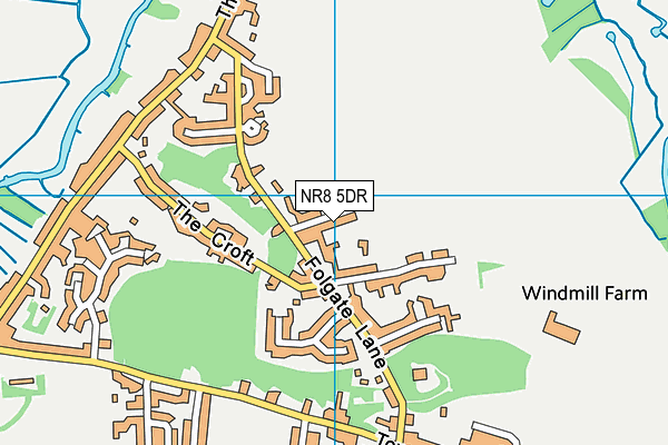 NR8 5DR map - OS VectorMap District (Ordnance Survey)
