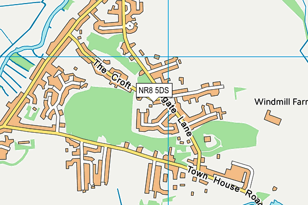 NR8 5DS map - OS VectorMap District (Ordnance Survey)