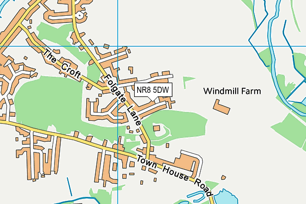 NR8 5DW map - OS VectorMap District (Ordnance Survey)