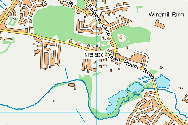 NR8 5DX map - OS VectorMap District (Ordnance Survey)