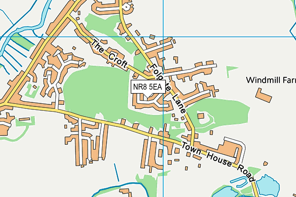 NR8 5EA map - OS VectorMap District (Ordnance Survey)