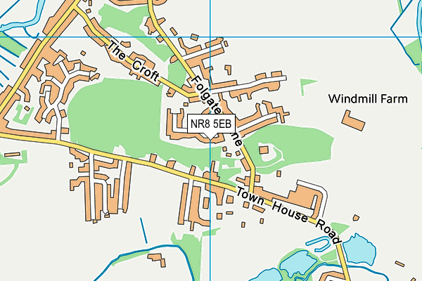 NR8 5EB map - OS VectorMap District (Ordnance Survey)