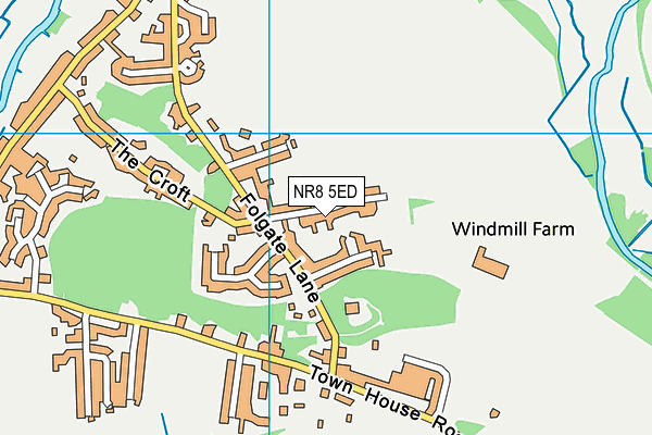 NR8 5ED map - OS VectorMap District (Ordnance Survey)