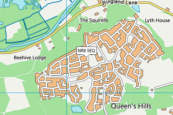 NR8 5EQ map - OS VectorMap District (Ordnance Survey)