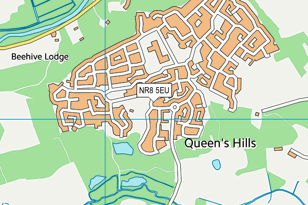 NR8 5EU map - OS VectorMap District (Ordnance Survey)